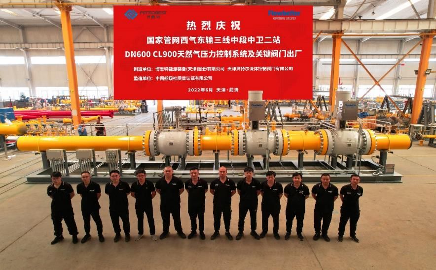 Zhongwei Station II, Middle Section of PipeChina West-East Gas Pipeline III – DN600 Class900 natural gas pressure control system
