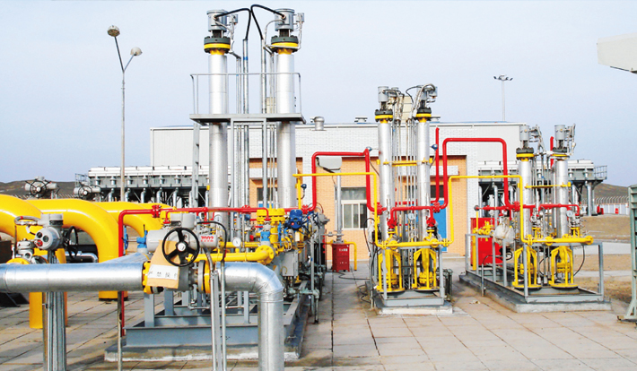 Gas Metering and Regulating System for Gas