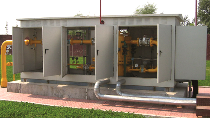 Skid-Mounted CNG Pressure Reducing Station